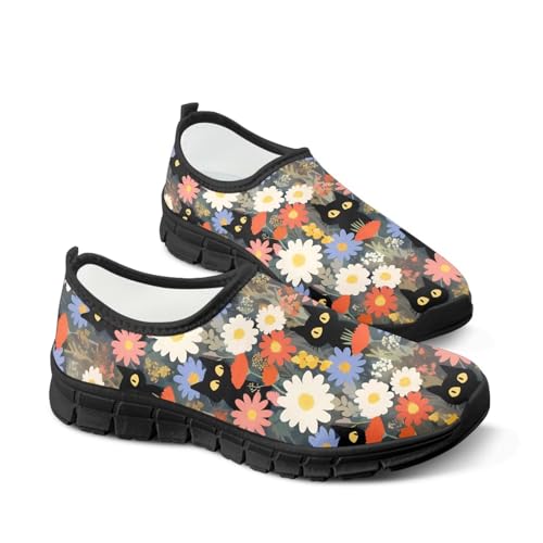 Image of Womens Slip On Walking Shoes Non Slip Loafer Breathable Holiday Travel Shoe Lightweight Casual Low Top Sneakers SizeUS 5.5-11.5