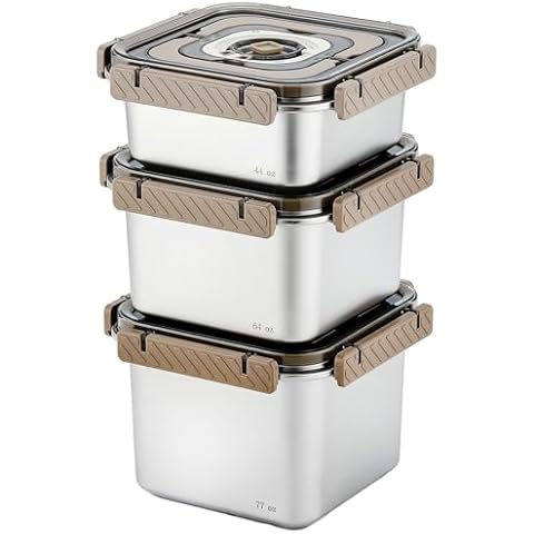 GANTIEXIA Stainless Steel Food Storage Containers Cover