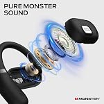 Monster AC317 Open Ear Headphones, Wireless Stereo Sound, Bluetooth 5.4 Technology, 24H Playback Battery, Crystal Clear Calls, Type-C Charging, Touch Control, Sweat Resistant Wireless Earbuds
