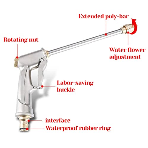 Aluminum Alloy Garden Hose Nozzle, Metal Spray Nozzle High Pressure Water Nozzle For Watering Garden, Washing Cars And Showering Pets, Alloy Hose Sprayer Nozzle, Water Hose Nozzle, Garden Sprinkler #TOP1