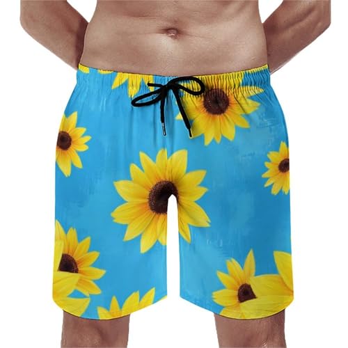 Fashion Beach Shorts with Pockets, Breathable Quick Dry Swimming Trunks Drawstring Swimwear3