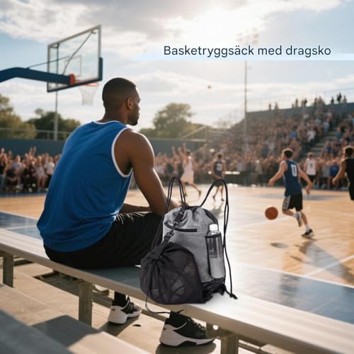 Bolsa deportiva de baloncesto impermeable con compartimentos ventilados 6