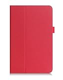 LG G Pad F 8.0 Case, LG G Pad II 8.0 Case, FYY[Full Protection] Premium PU Leather Case with Card Slots, Hand Strap for LG G Pad F 8.0(AT&T V495/T-Mobile V-496)/LG G Pad II 8.0(V498) Red