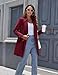 wantdo Women's Waterproof Trench Coat Classic Lapel Outerwear Coat with Belt Wine Red Small