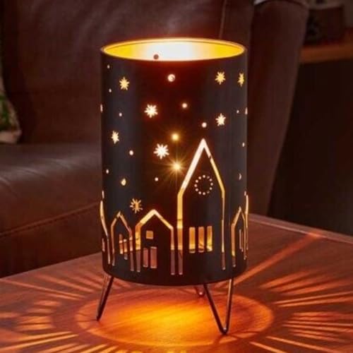 Marco Paul - Farol de estrella de luciérnaga, estilo grande, con efecto de mosca de fuego, funciona con energía solar, para colgar en interiores o exteriores, jardín, hogar, bar, cafetería, aspecto