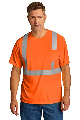 Cornerstone ANSI 107 Class 2 Mesh Tee | Reflective Safety T-Shirt for Men & Women, Comfortable High Visibility Clothing