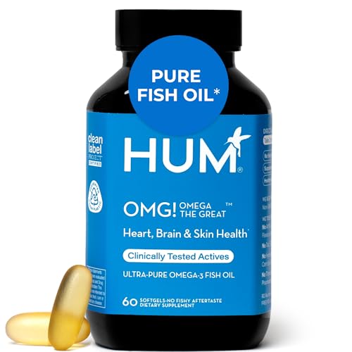 HUM HUM OMG! Omega The Great Fish Oil, DHA, EPA & Vitamin E, 60 Count listed by HUM Nutrition - Amazon Seller - US