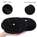 jiajiale Women's Arch Support Memory Foam Slippers Orthotic Plantar Fasciitis Slip On Suede Ladies Scuff Slipper Cozy Fuzzy Shearling Winter House Shoes Indoor Outdoor Black Size 8.5