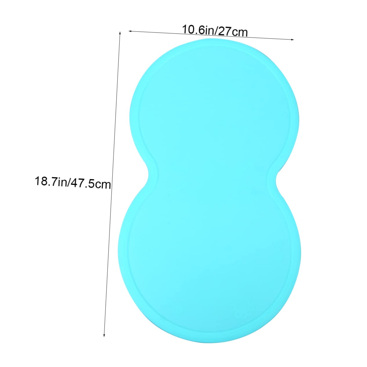 BESTonZON Silicone Pet Feeding Mat Slip Placemat for Dogs and Cats Heat Insulated Design Green Color for Food and Water Bowls Keeps Floors and Dry