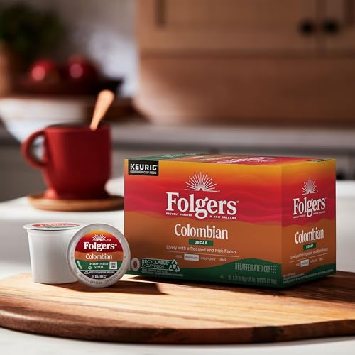 Folgers Colombian Decaf Coffee, Medium Roast, Keurig K-Cup Pods, 60 Count - image 6