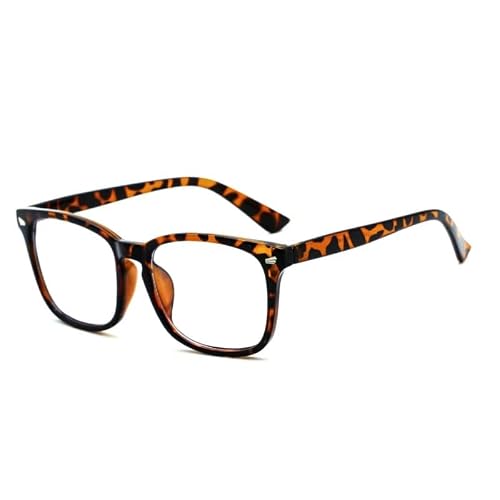PARWANA Anti Blue Light Classic Computer Readers Vintage Anti Glare Reading Glasses Eyewear Flat Light Mirror for Women/Men (Color : Hawksbill, Size : +0.00)