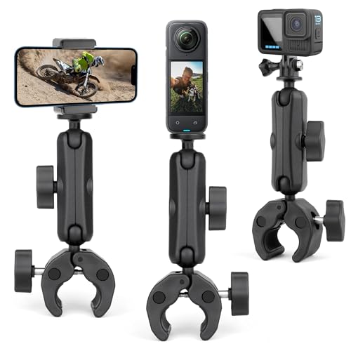 Support de fixation anti vibration avec double rotule pour caméra et téléphone