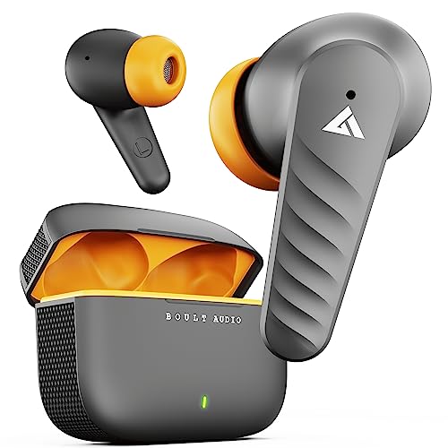 Boult Audio Newly Launched X10 Pro TWS Earbuds with 45H Playtime, Quad Clear Calling ENC Mic, 50ms Xtreme Low Latency Gaming Mode, 10mm Rich Bass Drivers, Type-C Fast Charging, BT 5.3 Ear Buds (Grey)