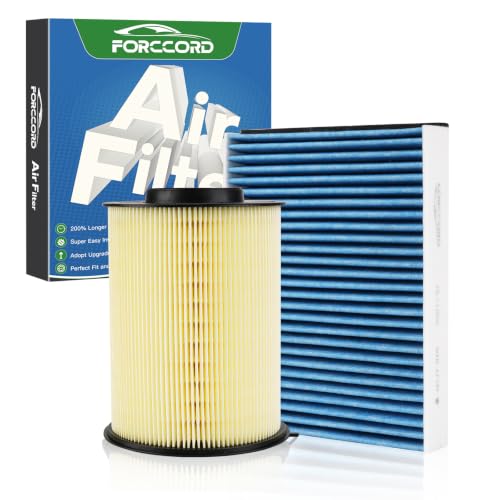 Image of Cabin & Engine Air Filter Kit for Ford Escape 2013-2019, Focus 2012-2018 | Transit Connect 2014-2016, Lincoln MKC 2015-2019, Replace#CF11920 CA11114, Activated Carbon Cabin Filter Car Accessories