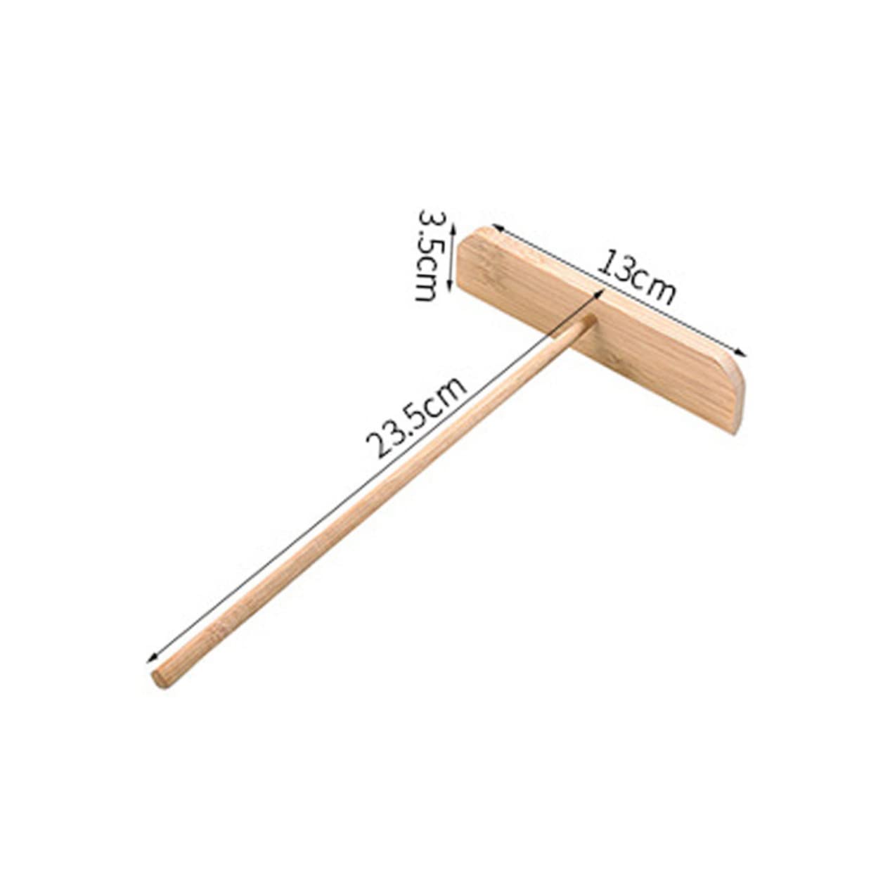 CIYODO Bamboo Crepe Spreader Pancake Rake 4-piece Cooking Utensil Kit Safe for Batter Spreading Bakery Scraping