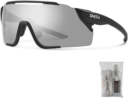 Miniatura 2 de SMITH Attack - Lentes de sol rectangulares para hombre y mujer + paquete con kit de cuidado de gafas iWear de diseñador