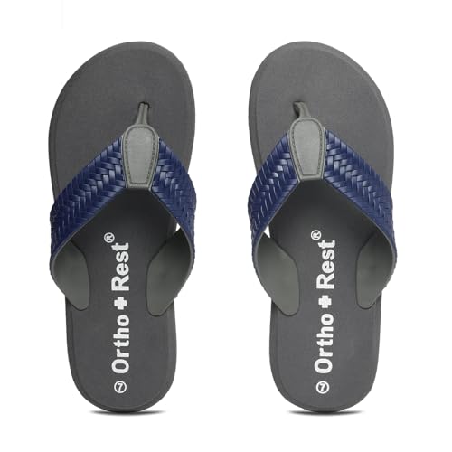 Image of Ortho + Rest Men's Orthopedic Dr. Slippers, Soft Cushioned Flip Flops