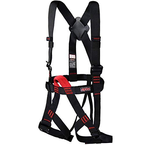 ALPIDEX arnés de escalada para niños arnés integral tipo B ajustable EN 12277 para vía ferrata