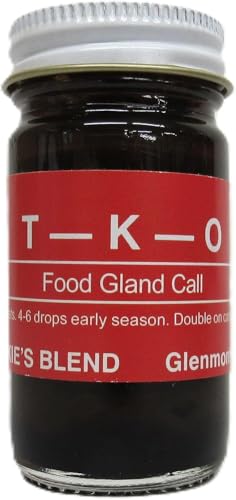 TKO Food Gland Call Lure - Blackies Blend 1 Ounce Bottle