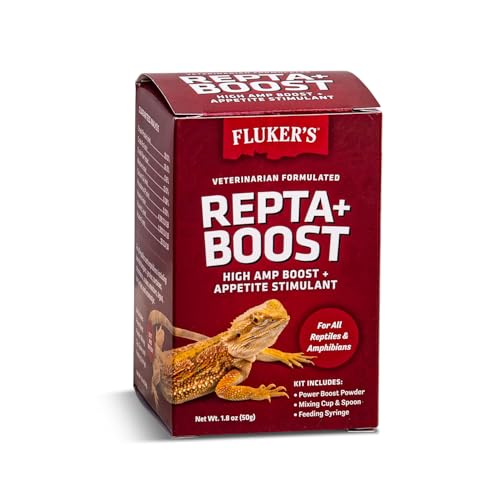 Fluker's Repta Boost, Insectivore and Carnivore High AMP Boost Reptile Supplement, 50gm