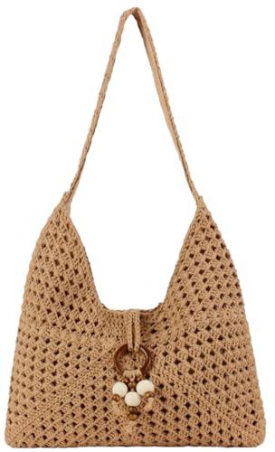 Bolso Hobo de Paja Trenzada para Mujer miniatura 1
