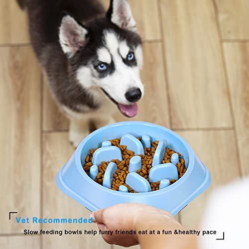 UPSKY Slow Feeder 2 Pack Dog Bowls Non Slip Puzzle Bowl Interactive Bloat Stop Dog Bowl Anti-Choking Dog Bowl - Image 5