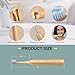 MgcSto Sonic Electric Bamboo Toothbrush for Adults -5 Adjustable Cleaning Modes -Includes 2 Bamboo Heads with Castor Oil Bristles - Upgraded IPX7 Waterprood -Convenient Charging & Travel Case