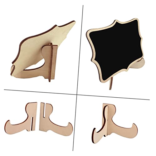 HOODANCOS 12Pcs Mini Decorative Blackboard with Stand Unique Lace Shaped Message Boards for Weddings Home Decor and Party Embellishments Fun and Chalkboard Signs