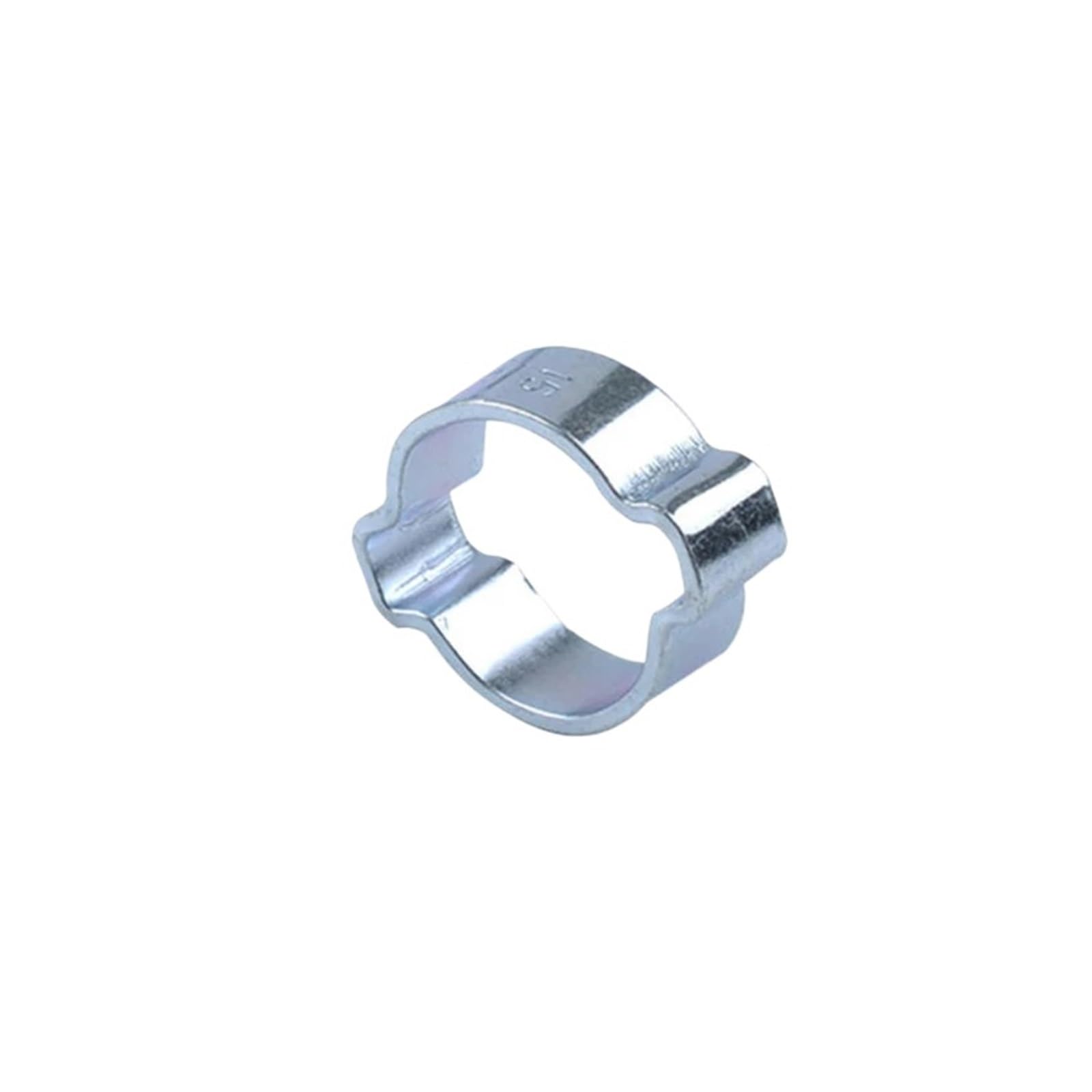 Mechura One Color Double Ear Hose Clamps 15/25Pcs Hose Clamp Double Ear Worm Drive Fuel Water Pipe 5-20Mm Spring(25Pcs 5-7Mm)