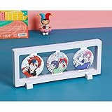 缶バッジ 展示 収納 ラバーストラップ キーホルダー 収納 ネックレス ヘッドピース ジュエリー 収納 高透明度 ディスプレイ ディスプレイケース プレースメント コレクションケース オーナメント 展示ホルダー 装飾品 PETメンブレン製 スタンド付き 酸化防止 標本 1個セット (23cm*9cm, 白)