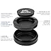 inkostudio Threaded Design for Better Sealing,for ZYN Nicotine Pouches, Metal Zyn Container,Snus Can,Zyn Metal Can,Zyn Holder,Aluminum CNC Snuff Box,3 Layers,dip,tin,Dispenser,Gift for Him (Black)