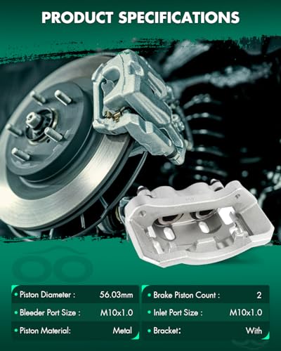 Image of SCITOO Front Left Brake Caliper With Bracket 18-B4891 Compatible For Dodge Ram 1500 2006-2008 For Dodge Ram 2500 2003-2008 For Dodge Ram 3500 2003-2008 For Dodge Ram 4000 2005-2008