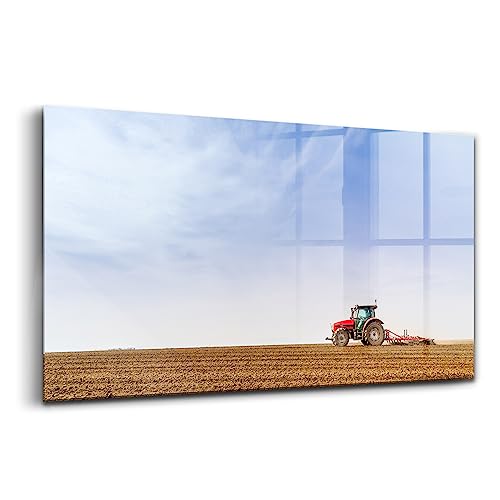 Wallart tracteur agricole grand format 120x60cm pour salon moderne