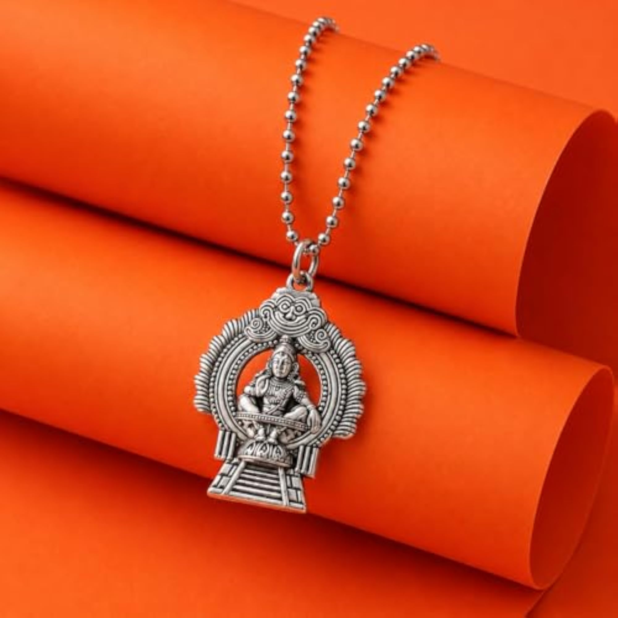 Lord Ayyappa Metal Pendant Chain