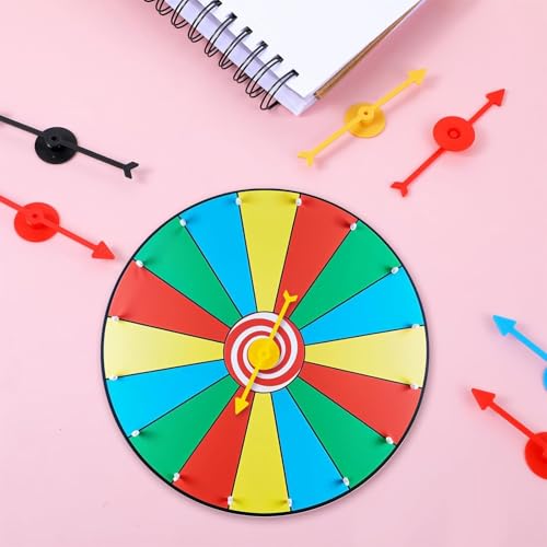 20 Stück Pfeil Spiel Zeiger Spinner, Brettspiel Spinner, Kunststoff Pfeil Spinner, Pfeil Spinner Wahrscheinlichkeit Spinners, für Schule, Brettspiel (5 Farben)