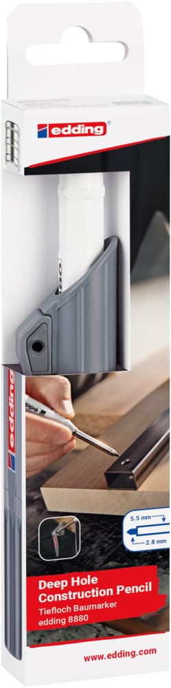 Edding 8880 - Blister Lapiz Grafito de Carpintero para Agujeros Profundos