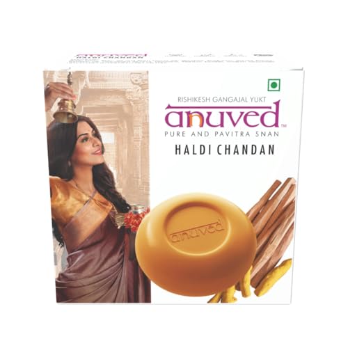 Image of Anuved Nourishing Combo | Pack of 3 | 125 Grams Each | Herbal Soaps Aloevera, Ubtan and Haldi chandan for Healing & Youthful Skin