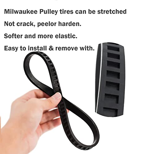 Replacement Milwaukee Pulley Tires 45-69-0010 For Milwaukee Bandsaws Blade Ao2807 6238N 6230 6232-6 6225 6238-20 2729-20 (2 Pack) #TOP3