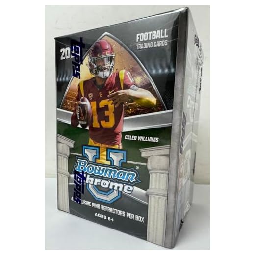 Topps 2023 Bowman Chrome University Football Trading Card - 96 Pieces
