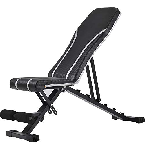 Merax Utility Weight Bench Adjustable Workout Bench for Weight Training, Full Body Workout
