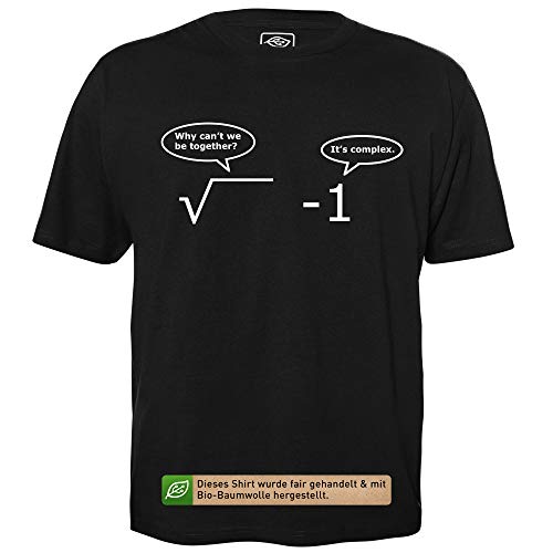 It is complex - Heren T-Shirt voor Nerds met Slogan Motief gemaakt van Biologisch Katoen Korte Mouw Ronde Hals, XXL