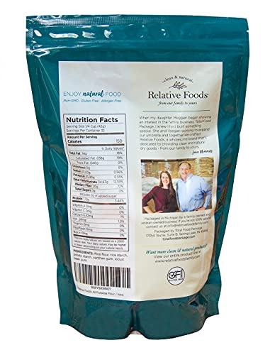 Relative Foods All Purpose Gluten free flour. 3 pounds, convenient resealable bag, certified gluten free. - Thumbnail 2
