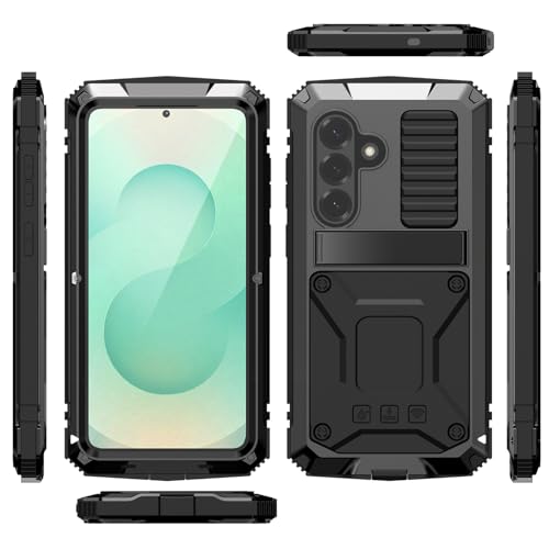 Coque de protection militaire noire antichoc en métal pour S26 Plus