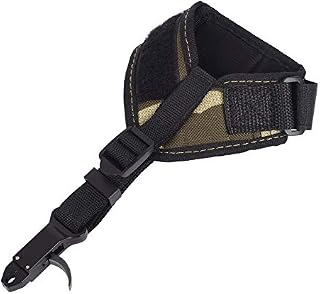 Adjustable Archery Compound Bow Release - Camo Wrist Strap Trigger Caliper Left Right