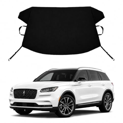 Image of Corsair Custom Windshield Cover for Ice and Snow Lincoln Corsair Heavy Duty 600D Oxford Fabric Windshield Protector Fit Waterproof Frost Snow Cover Winter Car Accessories