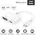 Lighting to HDMI Adapter Compatible with iPhone XS, XR, X 8/7/Plus iPad iPod, Naiyaa Lighting Digital AV Adapter with Lighting Charging Port for HD TV Monitor Projector 1080P (White)