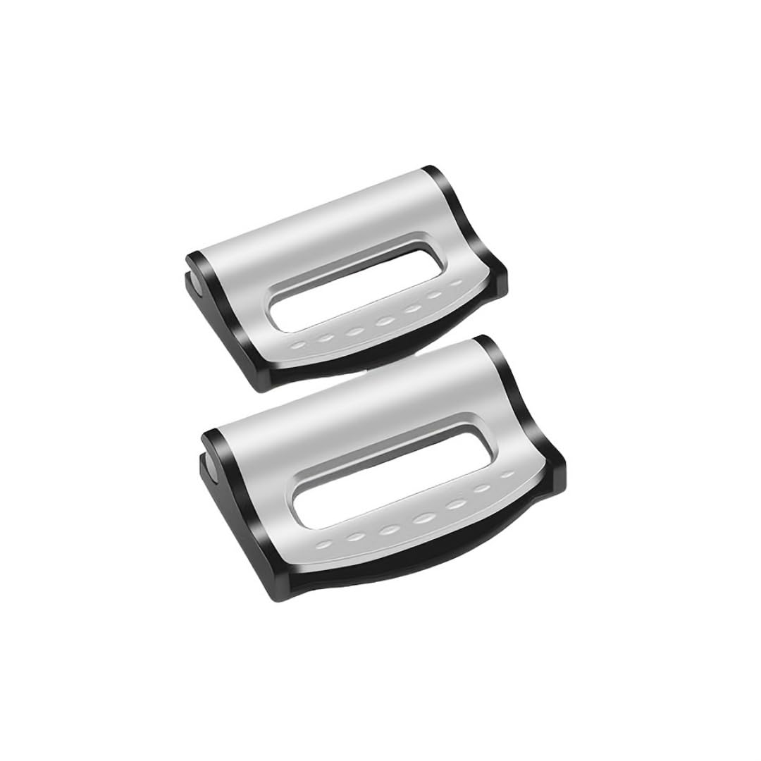 Gopc 3-Silver 2 Pcs Car Seatbelt Adjuster,Compatible With Nissan Qashqai J10 J11 J12,Seat Belt Clip,