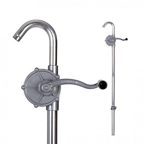 Berlan Pompa a manovella a mano in alluminio BMKP22-5A per fusti nafta gasolio diesel carburante - portata 38 l/min - volume fusti 50-205 litri
