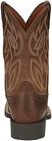 Justin Men's Dusky Canter Cowhide Leather Western Boot Broad Square Toe Brown 8.5 D(M) US | Image 3
