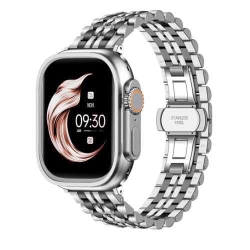 SINAIKE XeXX`[rvoh 7 jp Apple Watch 42mm/44mm/45mm/46mm/49mmɑΉ ^EHb`oh Vo[ƃubN iWatchV[Y10/9/8/7/6/5/4/3/2/1 Ultr